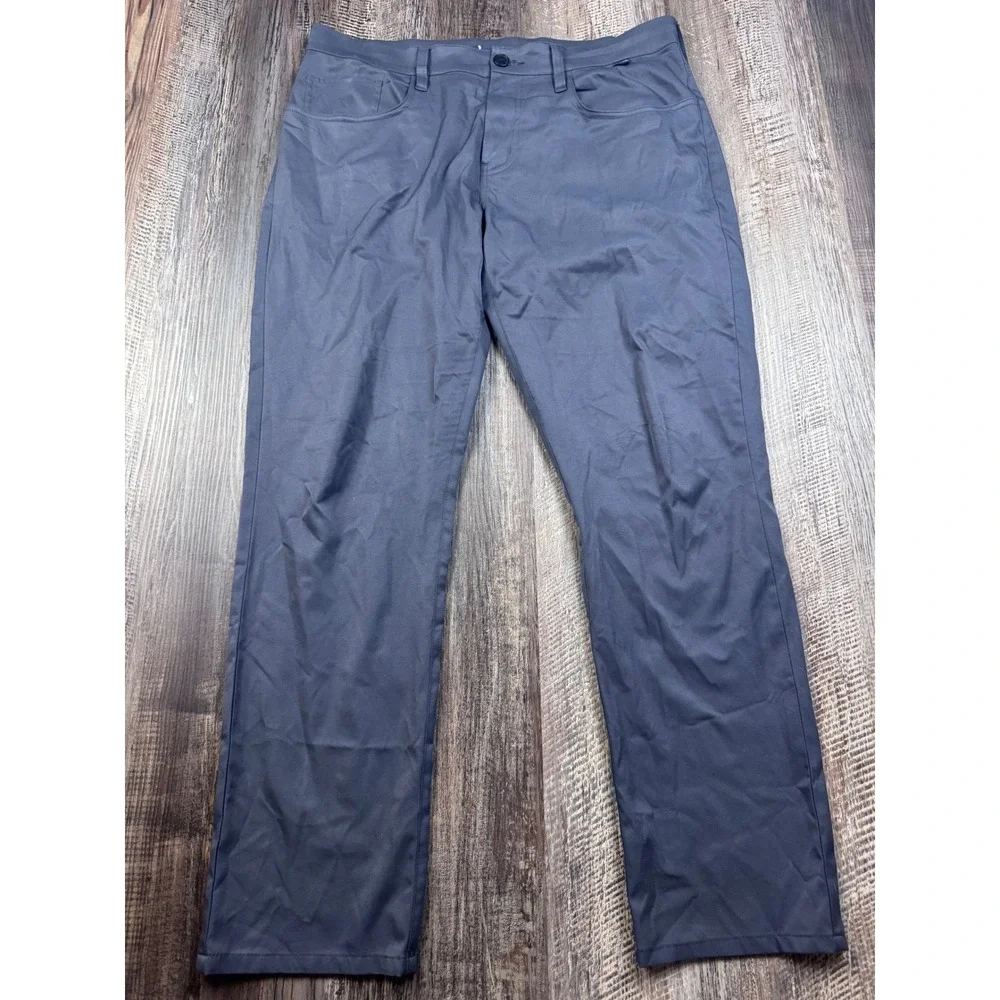 TravisMathew Mens The Open to Close Golf Pants Grey 34x28.5 RN123280
